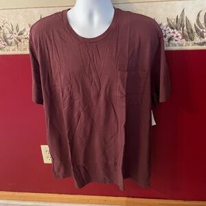 Goodthreads Men's Dark Brown Short Sleeve Tee